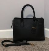 Target Black Faux Leather Purse Photo 0
