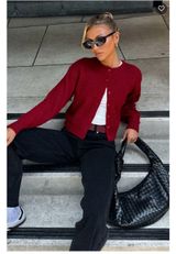 White Fox Boutique Cardigan Red Photo 0