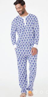 Roller Rabbit Size Small Men’s Blue Roller Rabit Pajamas  Photo 0