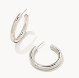 Colette Hoop Earrings in Silver Photo 0