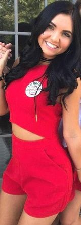 Red Cutout Romper Size 4 Photo 0