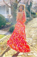 NWT Floral Keyhole Backless dress Photo 0