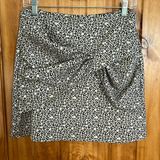 Zara Basic Animal Print Knit Mini Skirt Leopard Cheetah Medium Photo 0