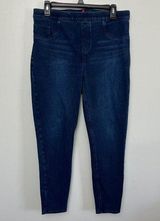 Spanx Dark Wash Pull on Jeans Size XL Photo 0