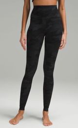 Lululemon Leggings Align Black Camo Photo 0