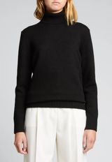 Michael Kors Black Cashmere Turtleneck Sweater Photo 0