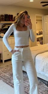 Cotton On White Wide-Leg Pants Photo 0