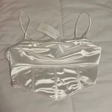 American Threads Square Neck Crop Top Photo 0