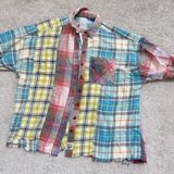 Robbie Spliced Flannel Button-Down Shirt NWT Photo 0