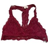 Francesca's Maroon Lace Bralette Top Small Photo 0