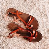 NWOT Brown Strappy Sandals Photo 0
