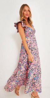 Tuckernuck HYACINTH HOUSE Pink Floral Sheridan Maxi Dress Photo 0