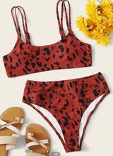 SheIn Leopard High-Waisted Bikini Set Photo 0