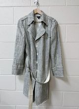W By Worth Tweed Trench Coat Photo 0