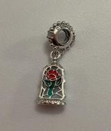 Disney Beauty and the Beast Enchanted Rose Dangle Charm Photo 0