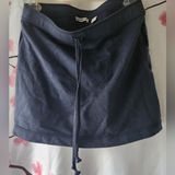 NWT New With Tags Express Blue Sport Velvet Stripe Skirt Back Pocket Size Small Photo 0