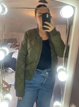 Olive Green Bomber Jacket Photo 0