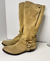 Franco Sarto Collection Suede Leather Equestrian Riding Knee High Boots Sz 9.5 Photo 0