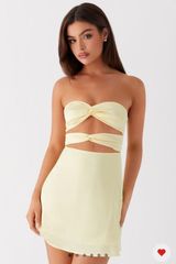 yellow mini dress Photo 0