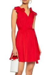 Walter Baker Red Bow Sleeveless A-Line Dress Photo 0