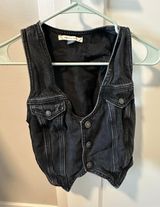 Outfitters black jean vest Photo 0