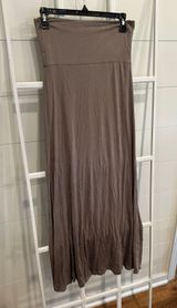 Chris & Carol Gray Maxi Skirt Photo 0