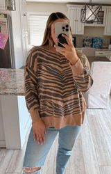 Aerie tiger crewneck sweater Photo 0