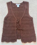 Cotton Emporium Knit Front Tie Sweater Photo 0