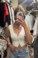 Princess Polly Vest White Top Photo 0