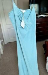See you Monday turquoise long dress Size: M Photo 0