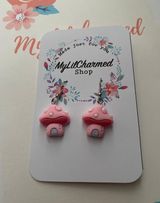 Handmade Mushroom Charm Earrings  Photo 0