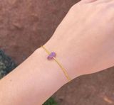 Amethyst gold bracelet Photo 0