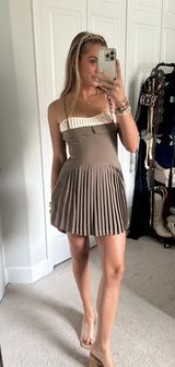Brown Mini Dress Photo 0