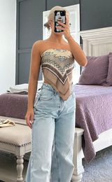 Boutique Satin Scarf Top Photo 0