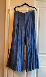 Aerie Blue linen  Drawstring Pants  Photo 0