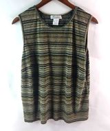 Dressbarn XL 14/16 Fall Stripes Sleeveless Top Photo 0