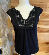 The‎ Limited black shirt with crochet detail Photo 0