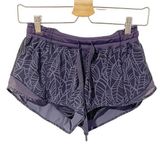 Lululemon Size 4 Indigo Purple Sport Gym Workout Shorts Athletic Pull On Photo 0