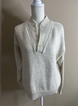 Vintage LL bean v neck sweater medium wool blend Photo 0