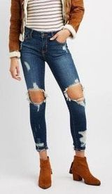 Cello Distressed Skinny Jeans Photo 0