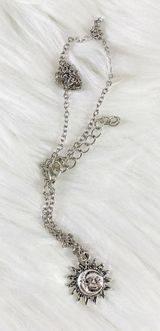 Sun and Moon Necklace Silver Photo 0