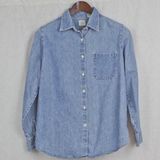 Gap Denim Vintage Ladies' Button Down Collared Shirt Medium Photo 0