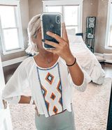 Happening in the present Sheer Top Photo 0