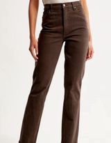 Abercrombie Ultra high rise 90’s straight jean curve love Photo 0