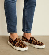 Birdies  The Swift Leopard Calf Print Slide On Sneaker Photo 0