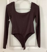 NWOT Lululemon Brown Long Sleeve Bodysuit Photo 0
