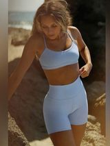 Women's Blue Shorts Photo 0