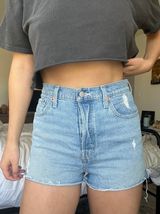 Ribcage Denim Shorts Photo 0