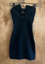 strapless, black, mini dress, size extra small Photo 0