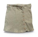 Urban Outfitters  Ribbed Green Buttoned Mini Skirt Photo 0